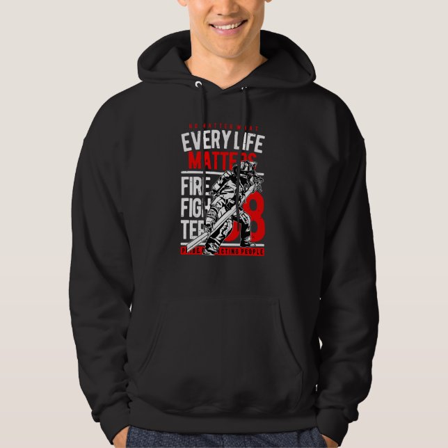 Varje Liv Är Värdefullt Hoodie (Framsida)