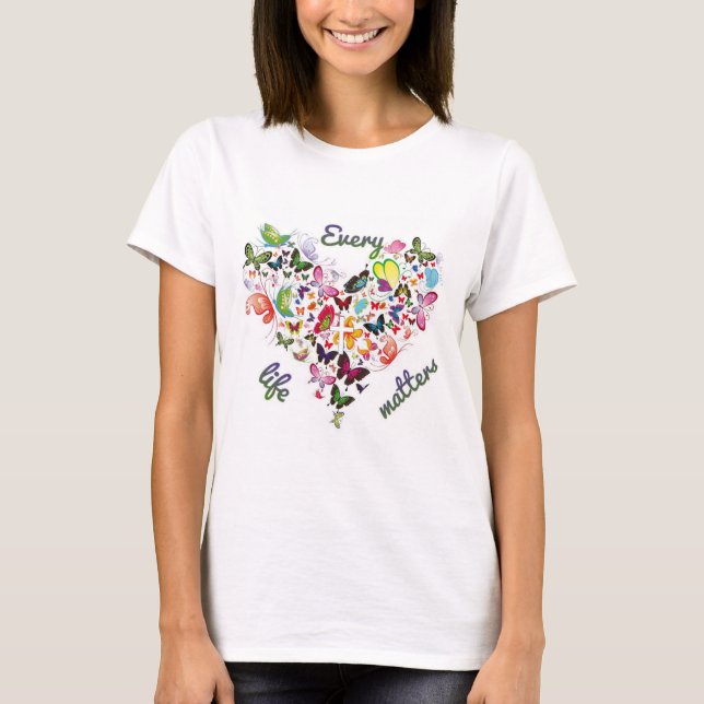 varje liv har betydelse för kor t shirt (Framsida)