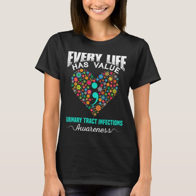 VARJE LIV HAR VÄRDEPAPPERSINFEKTIONER I VÄRDET T SHIRT (Framsida)
