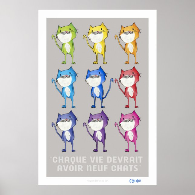 Varje liv ska ha nio katter poster (Framsidan)