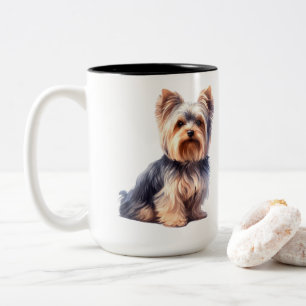 Varje måltid du gör till en fin Yorkie Yorkshire T Två-Tonad Mugg