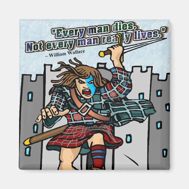 Varje man dör. Inte varje man Verkligen liv Magnet (Framsidan)