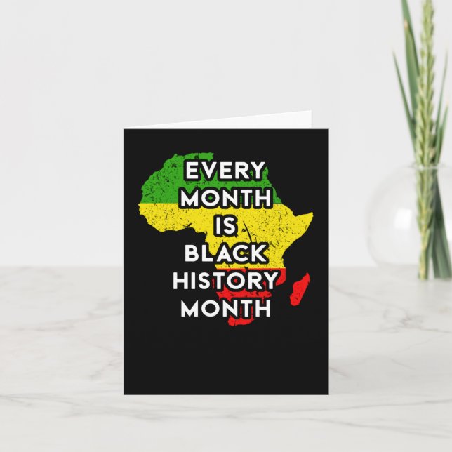 Varje månad är svart historik månad - svart prod C Kort (Framsida)