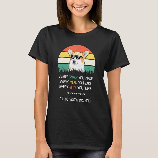 Varje mellanmål du gör hund Corgi T Shirt (Framsida)