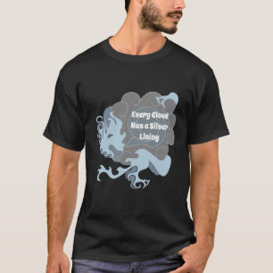 Varje moln har en kinesisk drake i Silver T Shirt