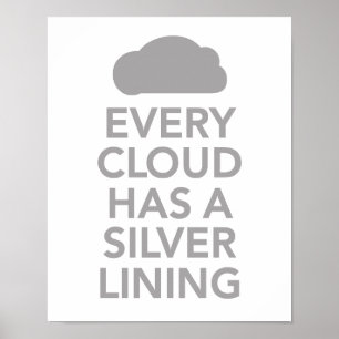 Varje moln har ett silverfodrar poster