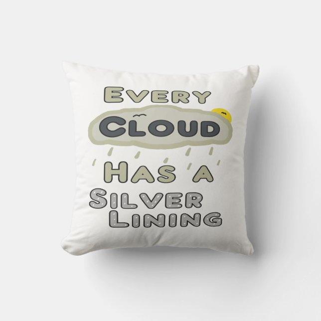 Varje moln har Silver Kudde (Framsida)