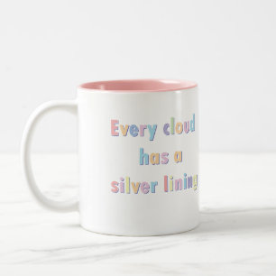 Varje moln har silver Två-Tonad mugg