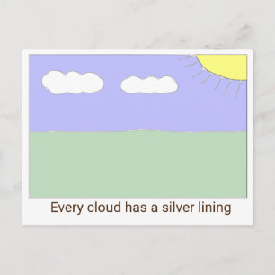 Varje moln har silver vykort