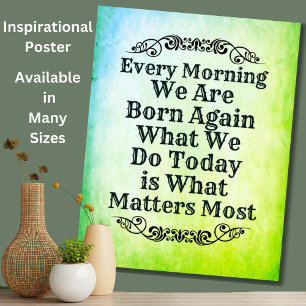 Varje morgon föds vi på nytt, motiv Inspire Poster