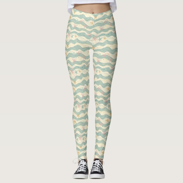 Varje morgon i tropikerna är en nystart leggings (Framsida)
