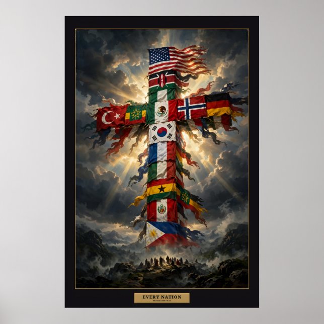 Varje Nation — Monumentaffischen Mattad Poster (Framsidan)