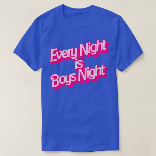 Varje natt är pojknatten t shirt (Design framsida)