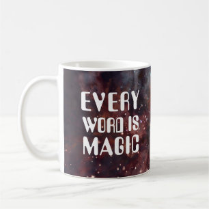 varje ord är magisk kaffemugg