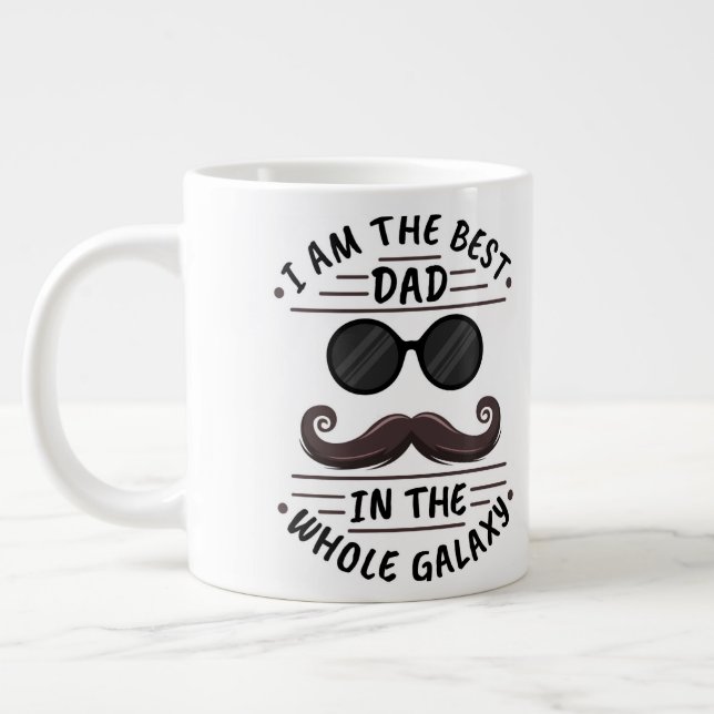 Varje Pappa förtjänar det som världens bästa Pappa Jumbo Mugg (Vänster)