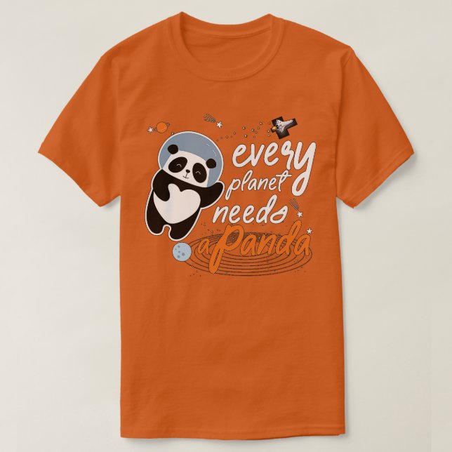 Varje planet behöver panda t shirt (Design framsida)