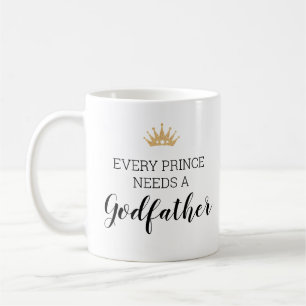 Varje prins behöver en gudfader Baptism Frieri Kaffemugg