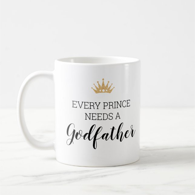Varje prins behöver en gudfader Baptism Frieri Kaffemugg (Vänster)