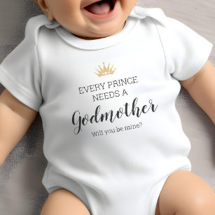 Varje prins behöver en gudmor Frieri baptism T Shirt