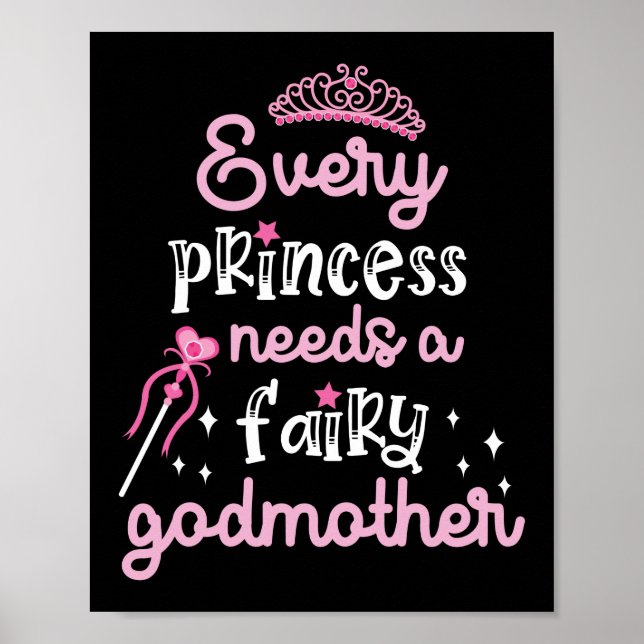 Varje prinsessa behöver en Fairy Godmor Poster (Framsidan)