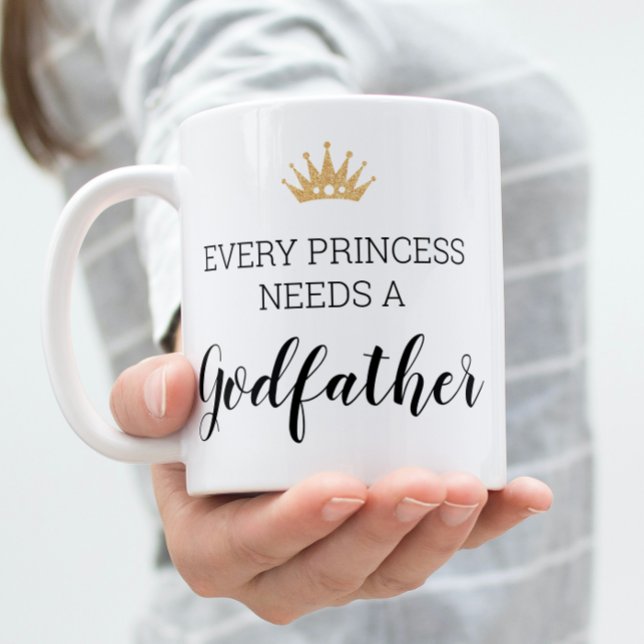 Varje prinsessa behöver en gudfader Frieri Kaffemugg (Skapare uppladdad)