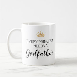 Varje prinsessa behöver en gudfar med foto kaffemugg