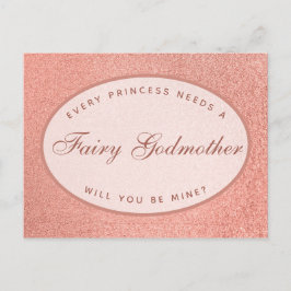 Varje prinsessa behöver en rätta i rosa guld vykort