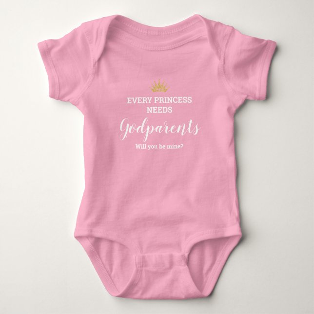 Varje prinsessa behöver faddrar Förslag T Shirt (Framsida)