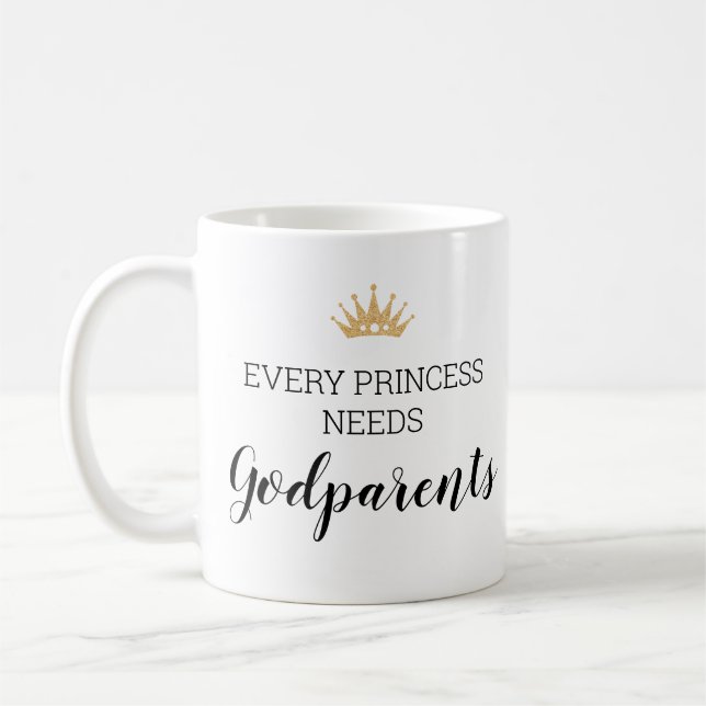 Varje prinsessa behöver gudföräldrar med Bild Kaffemugg (Vänster)