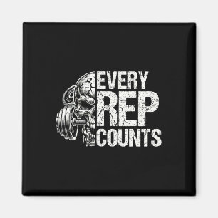 Varje rep räknar viktningsläkare Bodybuilding Body Magnet