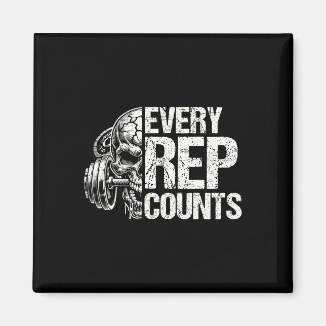 Varje rep räknar viktningsläkare Bodybuilding Body Magnet (Framsidan)