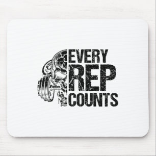 Varje repetition räknas tyngdlyftare bodybuilding  musmatta
