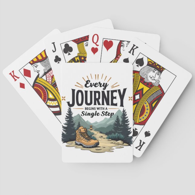 Varje resa börjar med ett enda steg casinokort (Baksidan)