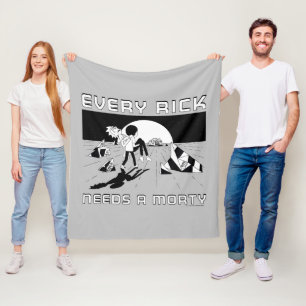 Varje Rick behöver en morty Fleecefilt