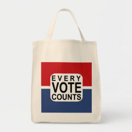 Varje rösta räkningstotot tygkasse