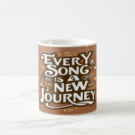 Varje sång är en ny resa kaffemugg