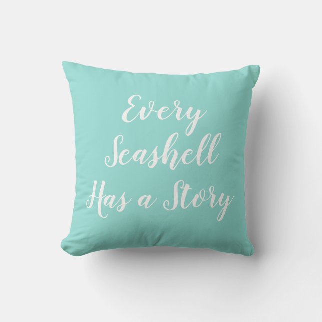 Varje Seashell har en storiabb Dekorativ kudde (Framsida)