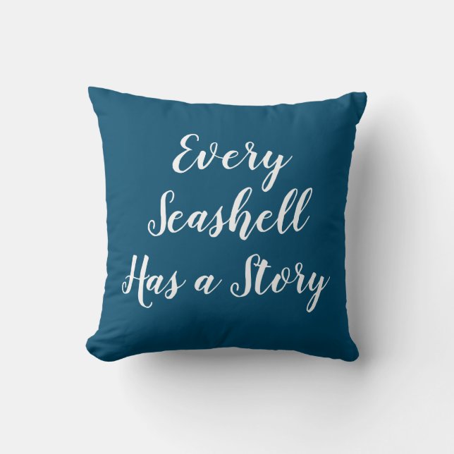 Varje Seashell har en storiabb Dekorativ kudde (Framsida)