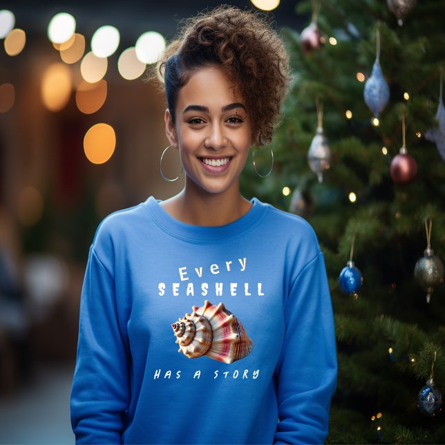 Varje Seashell har sin historia T-Shirt Lång Ärmad Tröja (Skapare uppladdad)