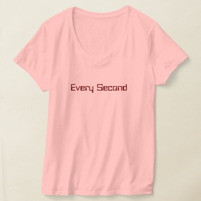 Varje sekund t shirt (Laydown)