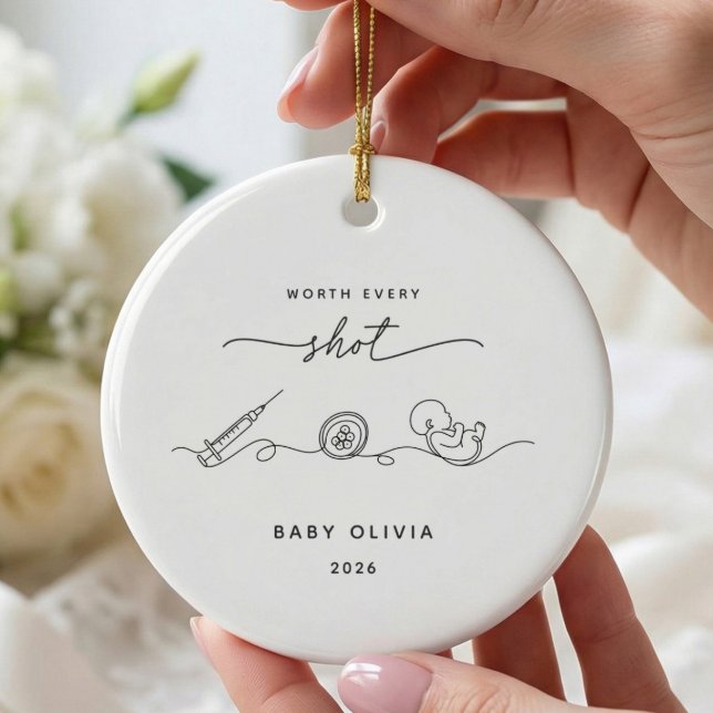 Varje Skott Värt IVF-Barn Ornament (Skapare uppladdad)
