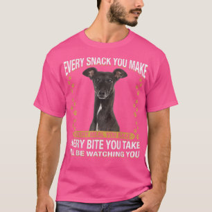 Varje Snack du gör fin Greyhound Hund Mamma, Hund T Shirt
