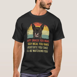 Varje Snack du gör nederländska Shepherd Hund Mamm T Shirt