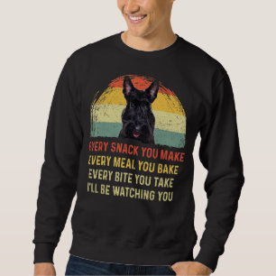 Varje Snack du gör till Scottish Terrier Hund Hund Lång Ärmad Tröja