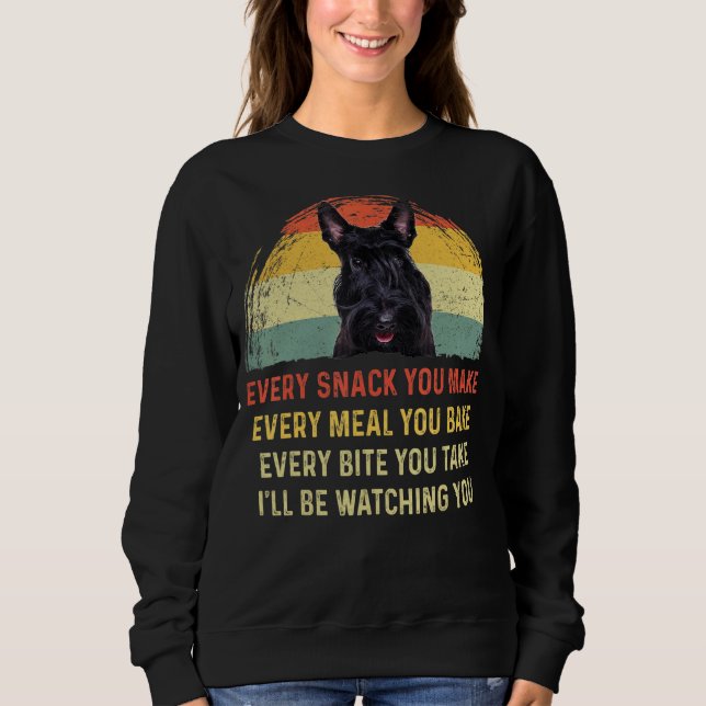 Varje Snack du gör till Scottish Terrier Hund Hund T Shirt (Framsida)