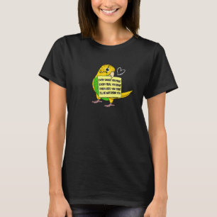 Varje Snack, måltid eller Bita I-Gult Budgie Budge T Shirt