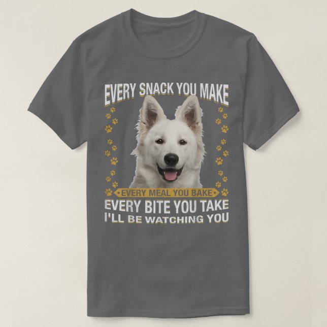 Varje Snack som du gör till berger Blanc Suisse Hu T Shirt (Design framsida)