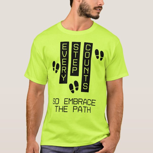 Varje steg räknas t shirt (Framsida)