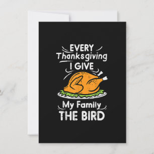 Varje Thanksgiving i Ge min familj, fågelfonen Inbjudningar