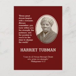 Varje Underbar Dream BHM HARRIET TUBMAN-citat Vykort